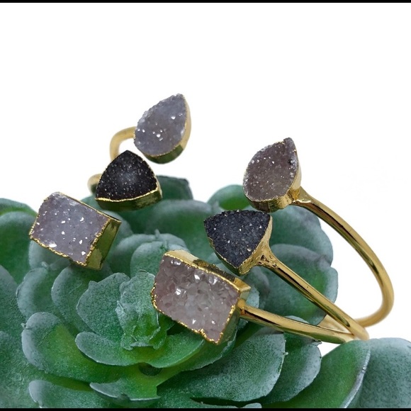 ▵ NEW ▵  Druzy Bangle Bracelet - Picture 2 of 8